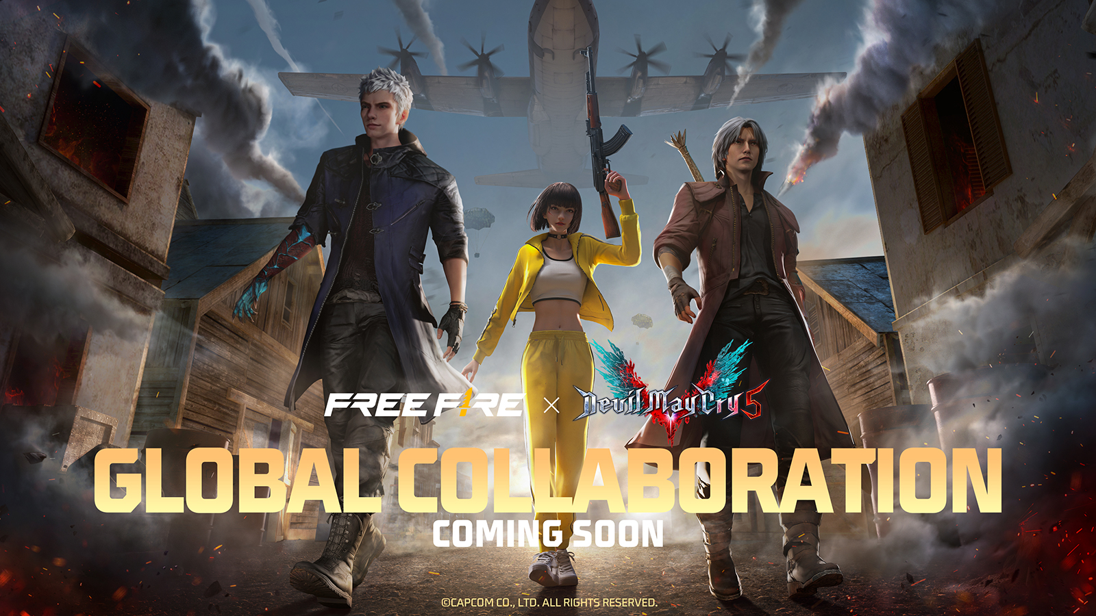 The first crossover between Free Fire and Devil May Cry 5™ will happen in 2023 