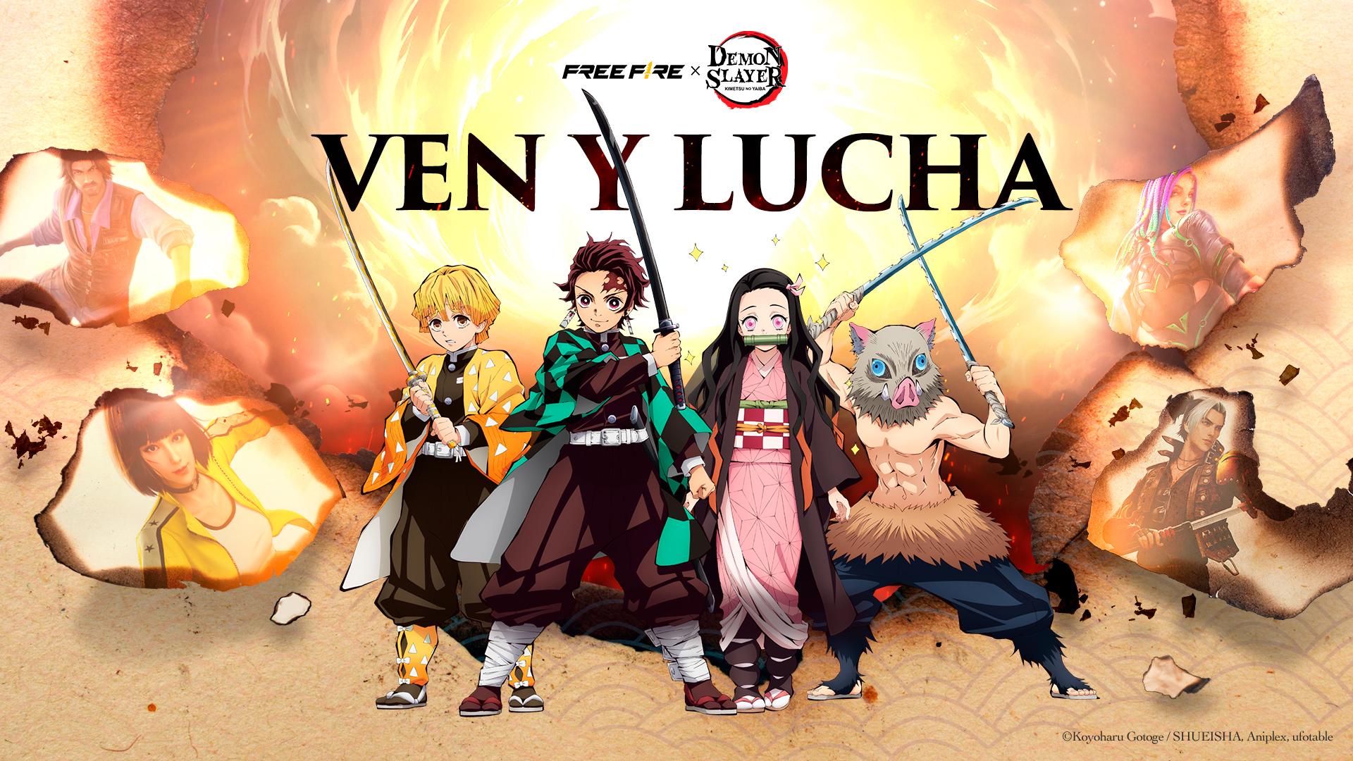 Free Fire unirá fuerzas con Demon Slayer: Kimetsu no Yaiba para una colaboración especial