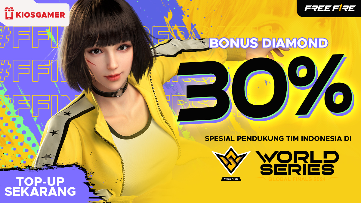 Bonus Diamond 30% di Kiosgamer selama FFWS Global Finals 2024