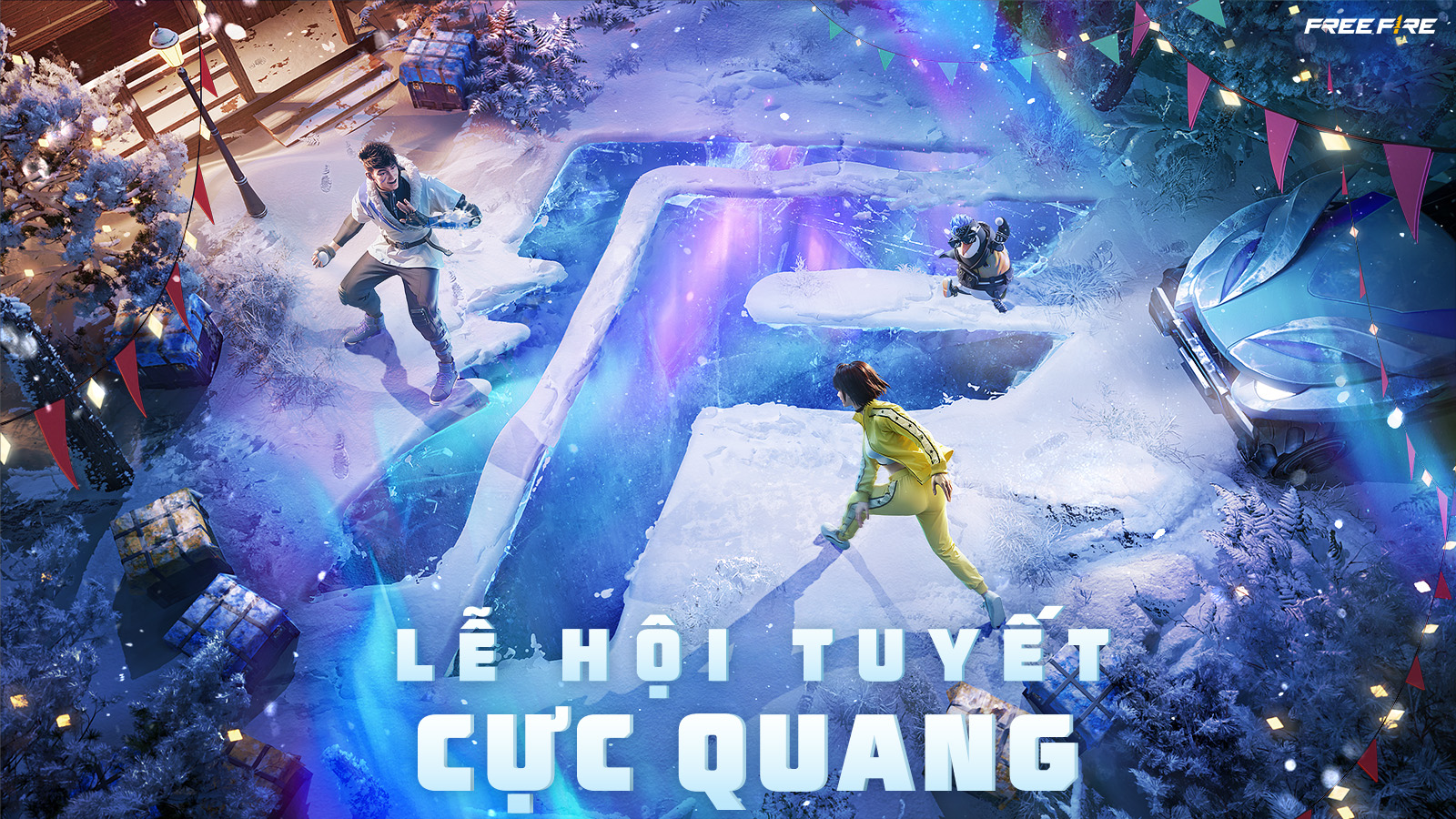 Bắt đầu cuộc phiêu lưu tại Lễ Hội Tuyết: Cực Quang của Free Fire