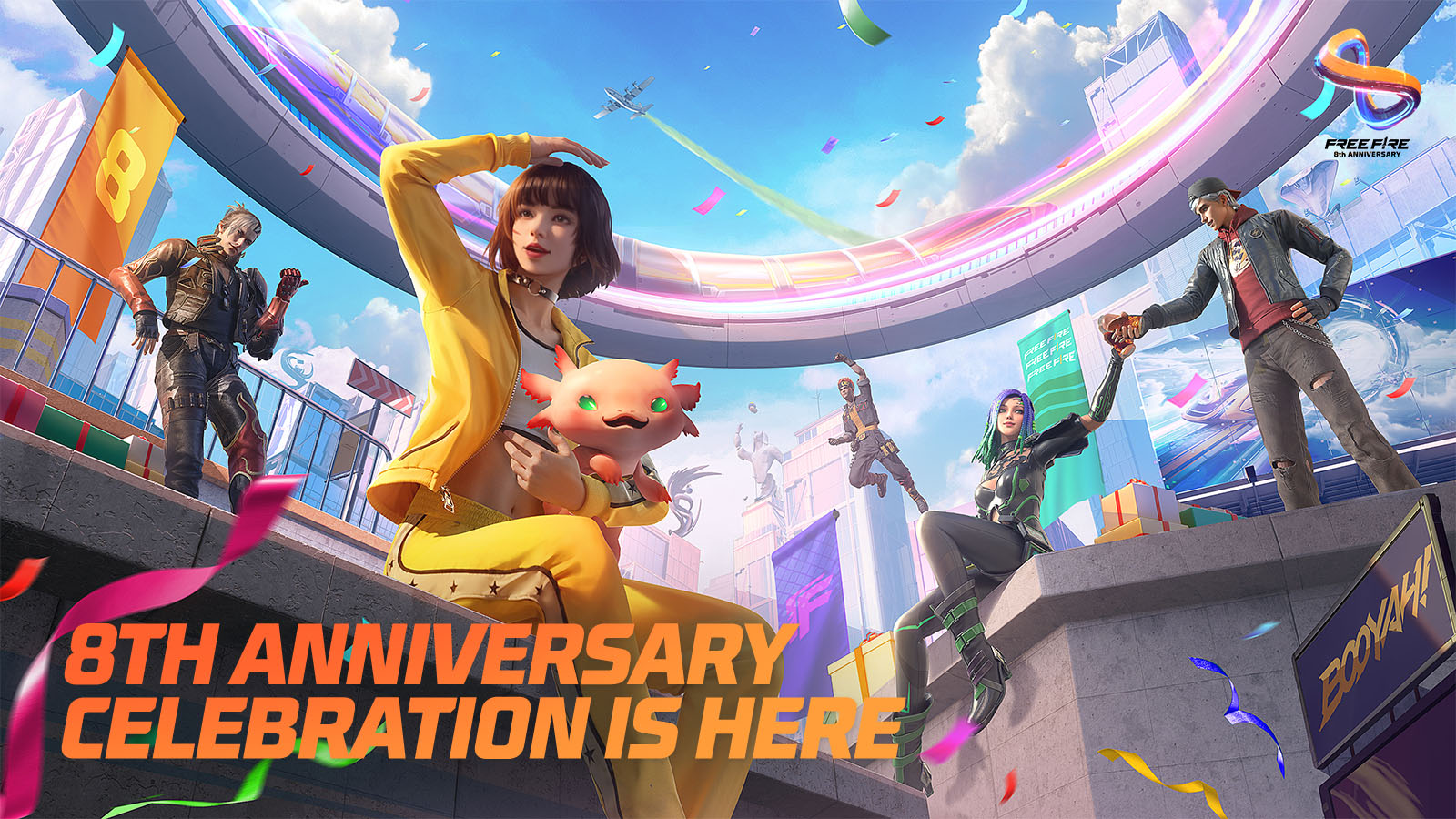 Garena Free Fire Turns 8: A Celebration of Infinite Rewards, Iconic Collectibles, and Endless Possibilities to Battle in Style