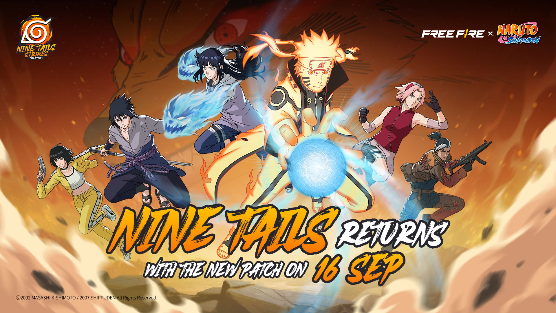Free Fire x NARUTO SHIPPUDEN brings back Chapter One: Nine Tails Strikes with upgraded gameplay, fresh rewards, and fan-requested content