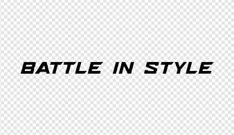BATTLE IN STYLE SLOGAN (Black)