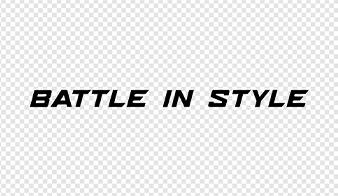BATTLE IN STYLE SLOGAN (Black)