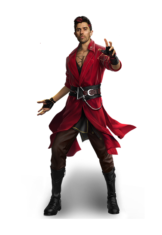 K Free Fire character artwork